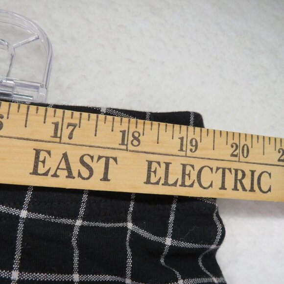 Old Navy Pants Womens 2XL Black White Windowpane Stretch Pull On Slim Ankle XXL - Picture 5 of 8